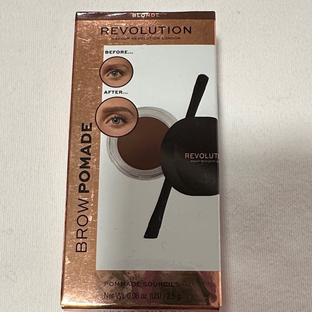 3/$15 🌸 Revolution Brow Pomade with Brush - Blonde